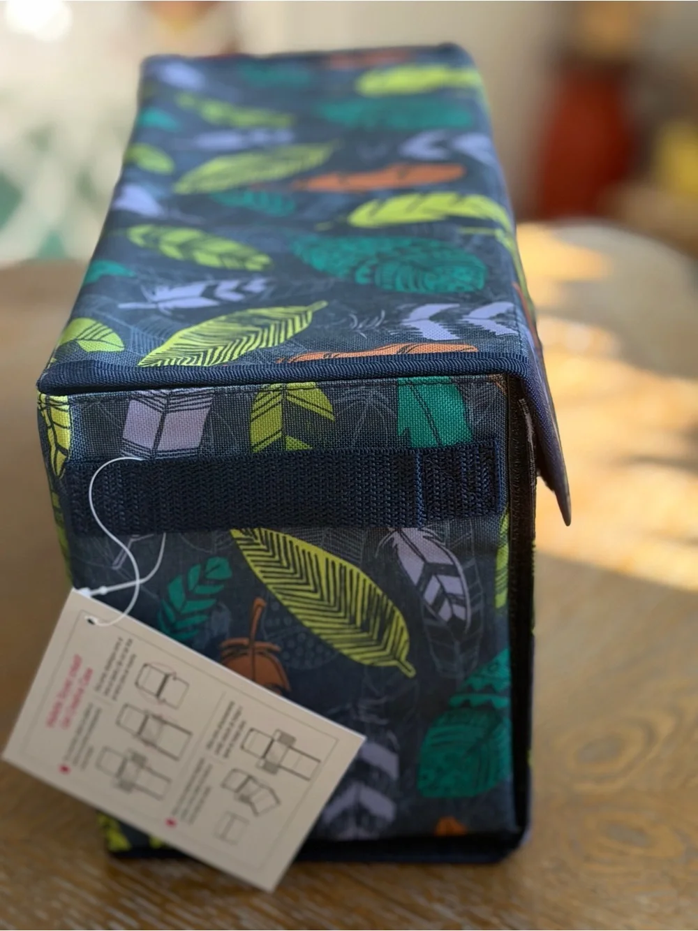 thirty-one Falling Feather Print Storage Box - collapsible nwt set of 2